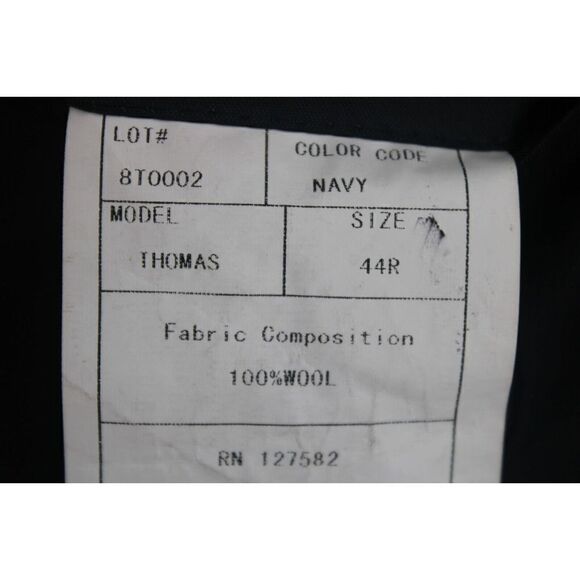 PAUL BETENLY NAVY BLUE SPORTS SUIT COAT BLAZER SIZE 44R - Picture 12 of 12